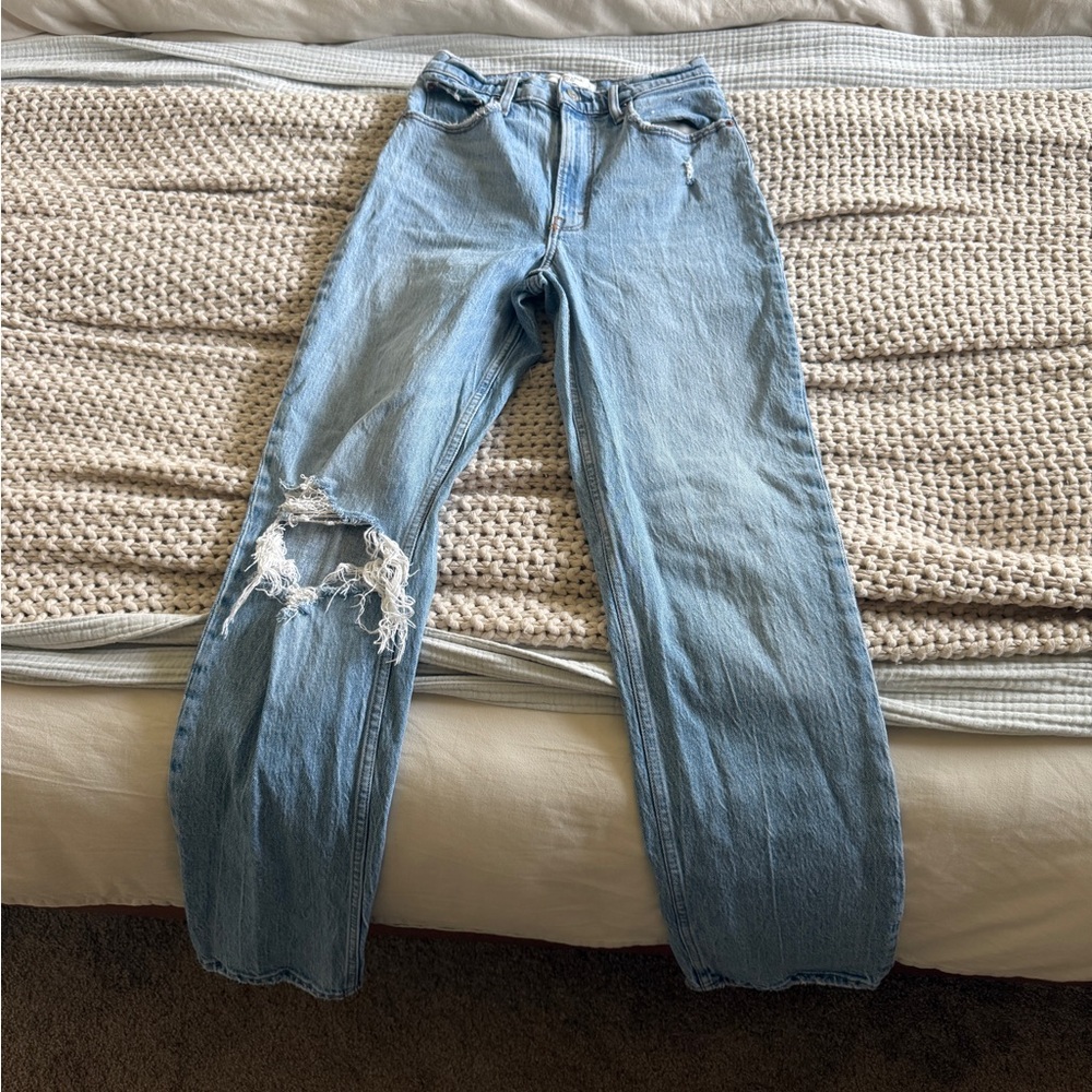 90s Straight Ultra High Rise Abercrombie Jeans